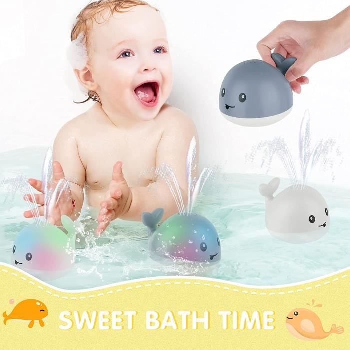 Jouets de bain lumineux baleine pour bébé, arroseur automatique, jouets de  baignoire, douche à la piscine, jouets de bain pour tout-petits, cadeau pour  bébé, enfants, garçon - AliExpress