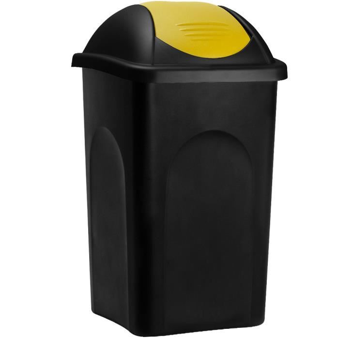 Poubelle de cuisine automatique ronde 40 litres noir avec support de sac  Capteur de mouvement Recyclage déchets maison - Cdiscount Au quotidien