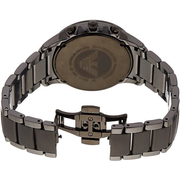 Emporio Armani Homme 43mm Bracelet Boitier Ceramique Quartz Montre AR1452