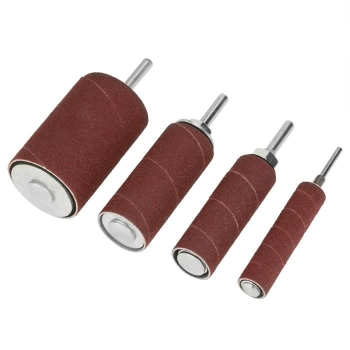 100 Tambours De Ponçage 1/2 Pouce - Manchons Abrasifs Grain 320, Lot De 100, Uxcell