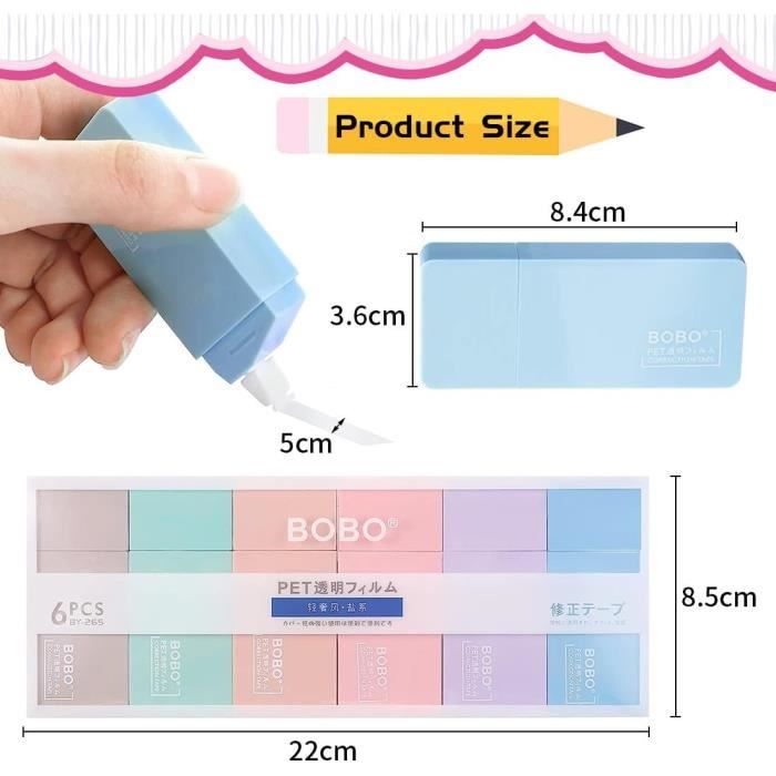 Ruban Correcteur Kores Roll On - 15m X 4,2mm - Correcteur Sec Sans Pelage - Format Ergonomique - Fourniture Scolaire Et Bureau