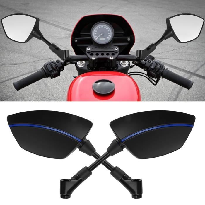 YUM Rétroviseur de moto 1 paire de rétroviseurs latéraux à 360 degrés de  rotation universels pour moto Scooter ATV Dirt Bike - Cdiscount Auto