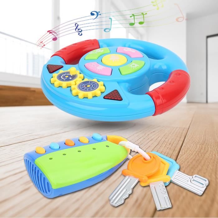 VGEBY – Téléphone Portable Jouet Pour Enfants – Musique, Lumière, Comptage – Jeu D’imitation – Dès 3 Ans (noir)