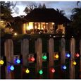 Guirlandes lumineuses d'extérieur - Polychrome - Solaire - Etanche - 30 LED - Maison, Mariage-2