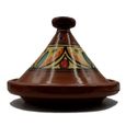 Décor ethnique Tajine Pot en Terre Cuite Plat marocain 35cm 0705211300-2