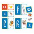 Montessori - Clementoni - Les lettres tactiles - Jeu éducatif pour apprendre l'alphabet - 26 cartes lettres rugeuses - Dés 3 ans-2