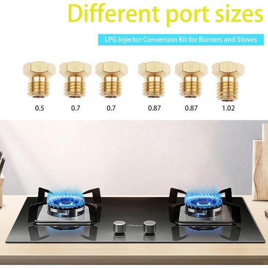 Jeu De 5 Injecteurs Propane / Butane Universel ~ Diamètre 5mm - Foto 11