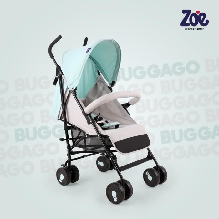 Poussette canne Buggago Zoe Vert fonce Dossier inclinable 4 roues Cdiscount Puericulture Eveil bebe