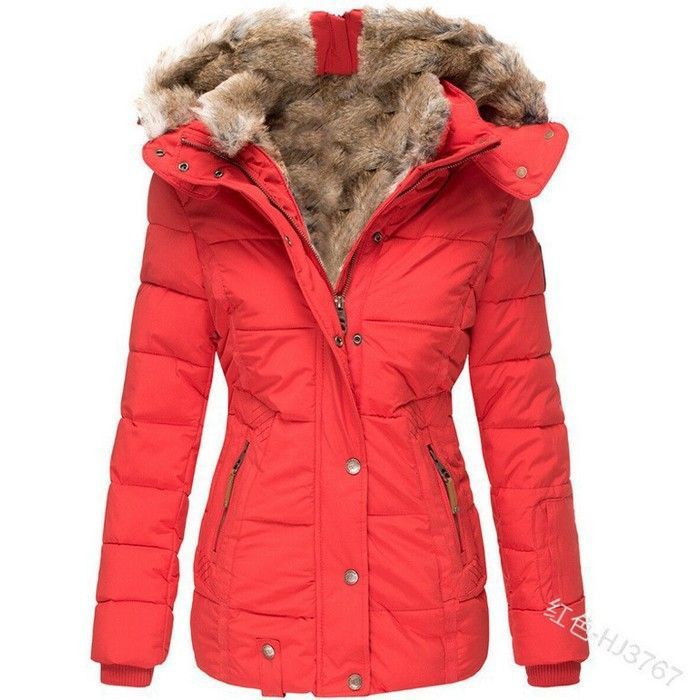 VITATA Doudoune Femme – Manteau Hiver avec Capuche en Fourrure