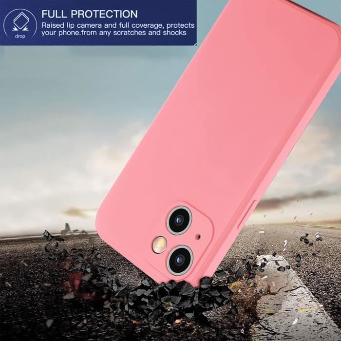 Coque Silicone IPhone 14 Plus Avec Anneau Support Magnétique - Rotatif 360°, Mince, Antichoc, 6 Couleurs