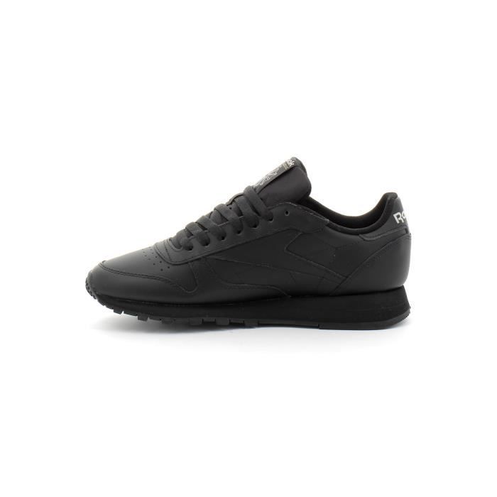 Reebok leather hot sale homme noir