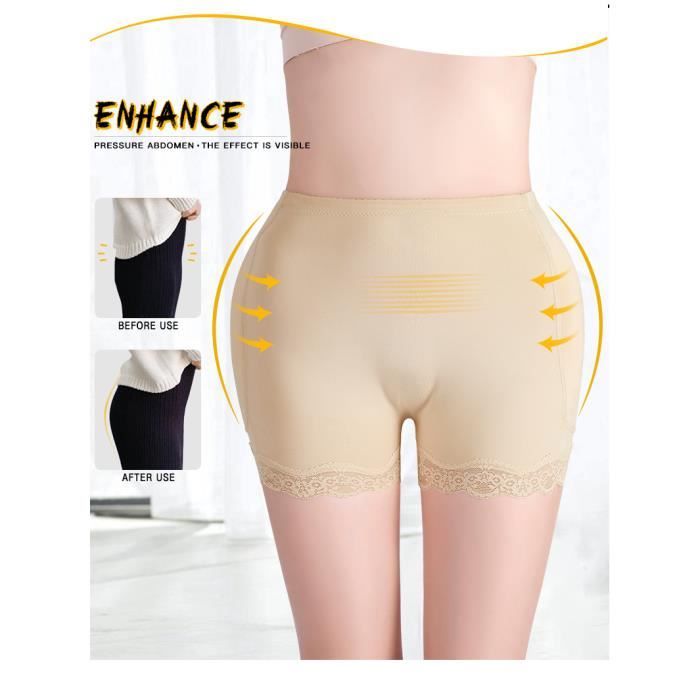 Culotte Gainante Beige Effet Push-up - Remonte-fesses Immédiat - Taille Régulière - Venus Plaza