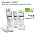 Téléphone fixe sans fil Gigaset A695 Trio - Blocage d'appels, Mains-libres, Répertoire 100 contacts-3