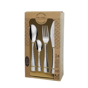 Ménagère Amefa 24 Pièces – Ambre Inox, Service Pour 6, Art Nouveau, France