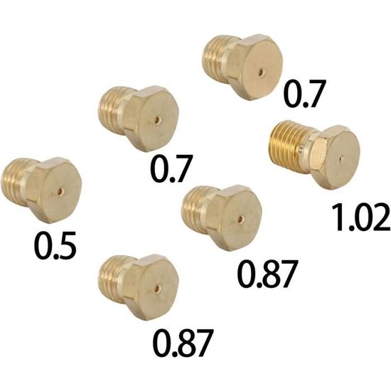 Jeu De 5 Injecteurs Propane / Butane Universel ~ Diam&egrave;tre 5mm