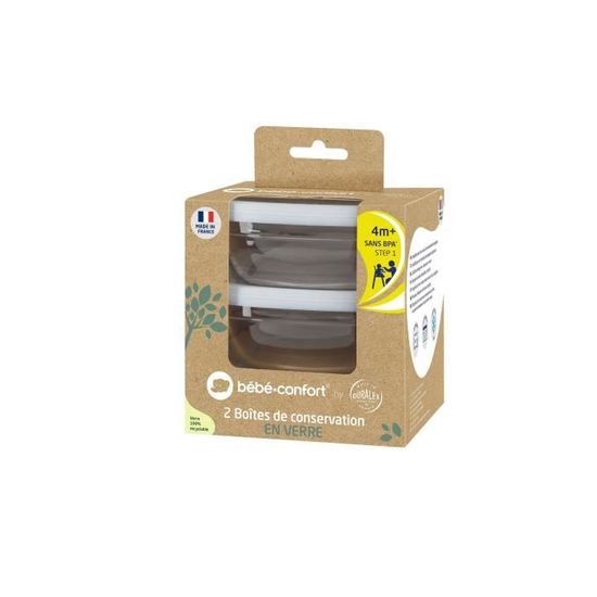 Bebe Confort Lot De 2 Boites De Conservation En Verre Duralex Cdiscount Puericulture Eveil Bebe