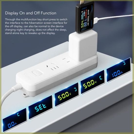 Testeur de détecteur de courant et de tension USB, compteur