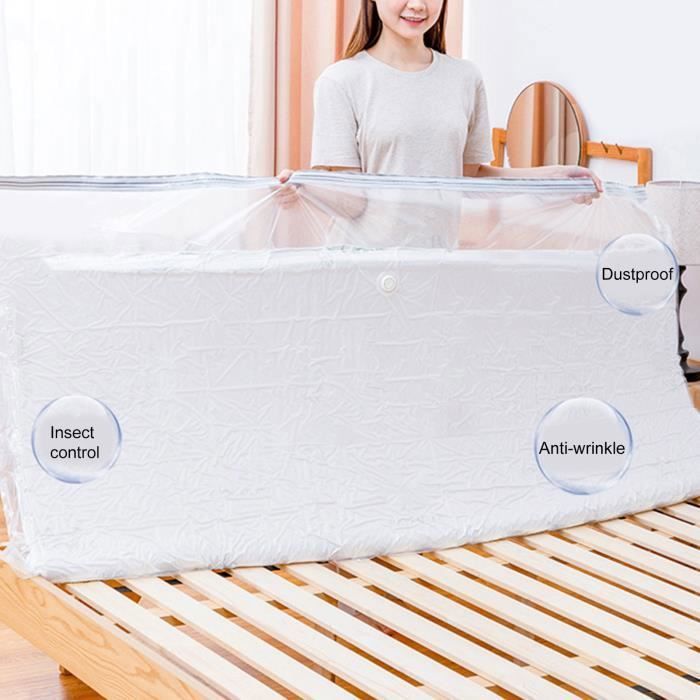 Sac De Rangement Sous Vide Matelas 240x120cm - Compressé 80% Étanche Réutilisable Pour Déménagement Et Stockage Sac De Rangement Sous Vide Matelas 240x120cm - Compressé 80% Étanche Réutilisable Pour Déménagement Et Stockage
