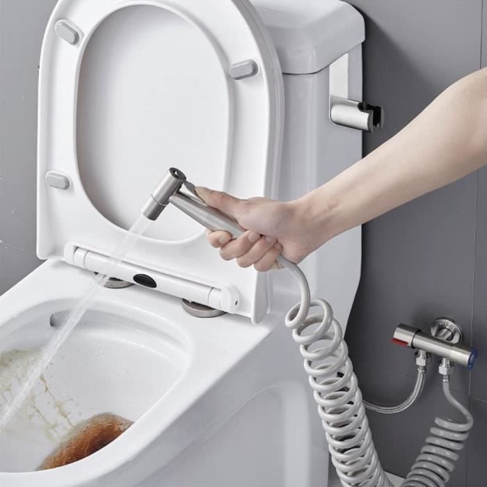 Bidet pour Toilette Intime Bidet Nettoyeur de Toilettes Kit Douchette Bidet  pour WC Hygiène Intime Non électrique : : Bricolage