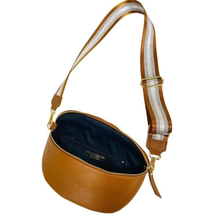 Protège-doigts Barebow BICASTER – Cuir Cordovan + Laiton, Main Droite, Plaque Alu Réglable 5mm