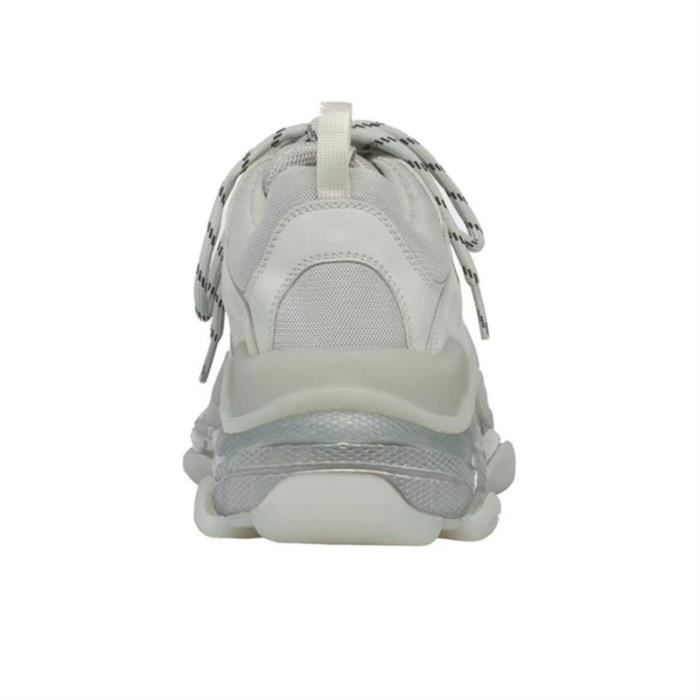 Baskets Mixte AUTREMENT BALENCIAGA Triple s Gris Kaki Lacets Textile French Days Gris kaki Cdiscount Chaussures