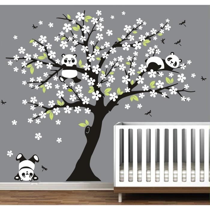 Autocollant mural fleurs fines
