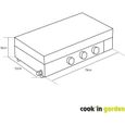 Plancha gaz - COOK'IN GARDEN - FINESTA - 3 brûleurs - Allumage intégré - Cuve acier - Surface de cuisson 79x56-4