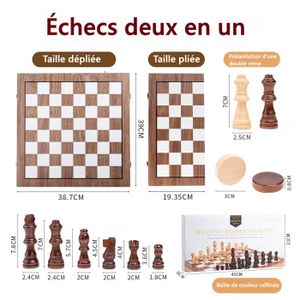 Jeu D'Échecs Magnétique Pliable Avec Échiquier Et Pièces D'Échecs Gjxq