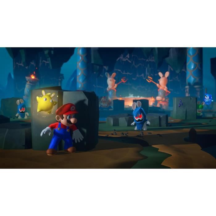 Jeu SWITCH Mario et The Lapins Cretins Kingdom Battle Gold Edition - La  Poste