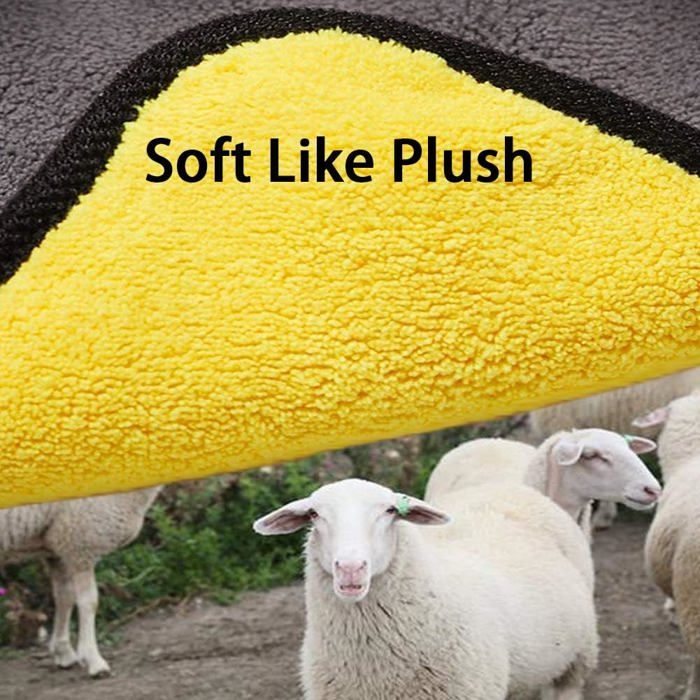 Lot De 3 Chiffons Microfibre Voiture 600 G/m² 40x40cm - Absorbants Et Sans Rayures Pour Polissage