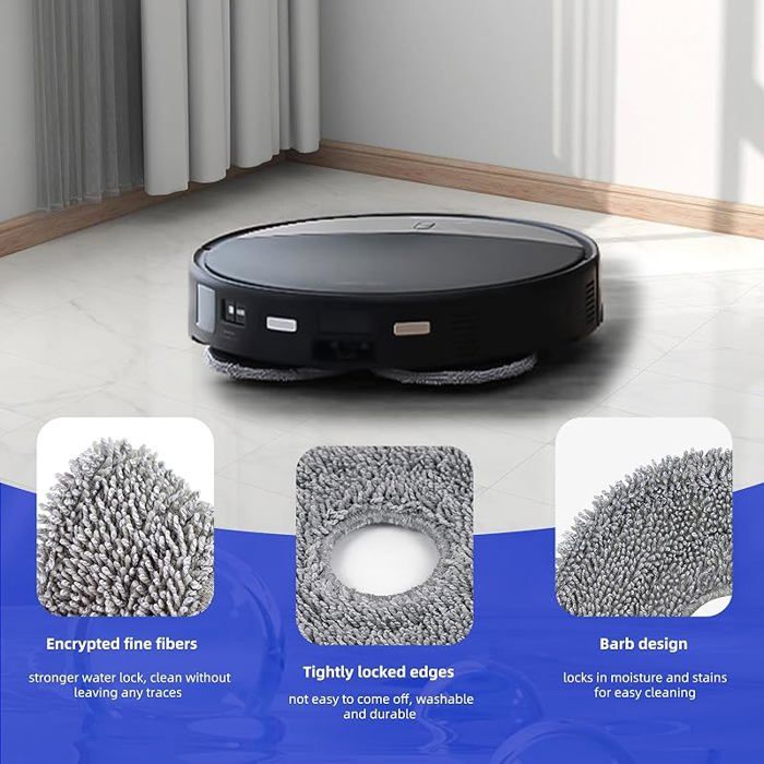 Saros 10R Lingettes Pour Roborock Saros 10R/Z70, Qrevo Curvx