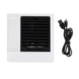 Climatiseur portable USB – Ventilateur 3-en-1 silencieux avec LED et filtre nano lavable – Pour bureau, chambre et camping – Blanc
