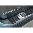 Protection de seuil de coffre chargement en acier noir pour Opel Mokka 2012-2016-0