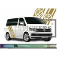 Volkswagen Transporter T4 T5 T6 Bandes latérales Logo - OR - Kit Complet  - Tuning Sticker Autocollant Graphic Decals-0