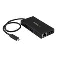 STARTECH.COM Adaptateur multiport USB Type-C pour ordinateur portable - Power Delivery - HDMI 4K - GbE - USB 3.0-0
