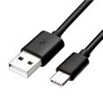 Chargeur pour Samsung Galaxy A02s / A03s / A04s Cable USB-C Data Synchro Type-C Noir 1m-0
