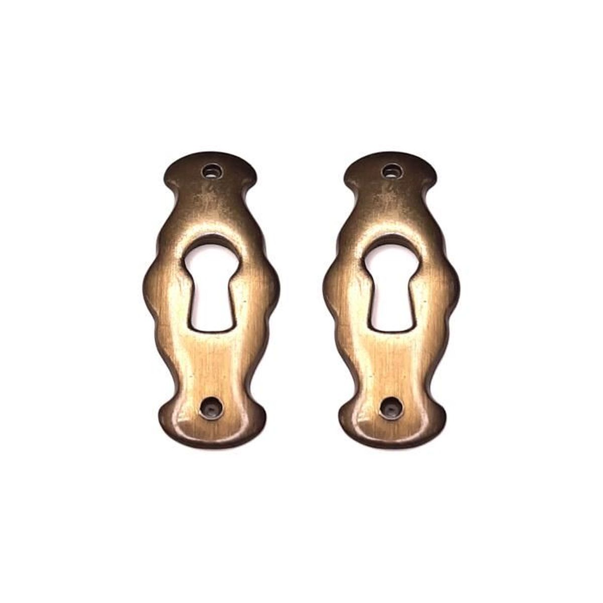 Lot De 3 Vieilles Clés Anciennes Percées - Fer Forgé - Diamètre 6/4 Cm
