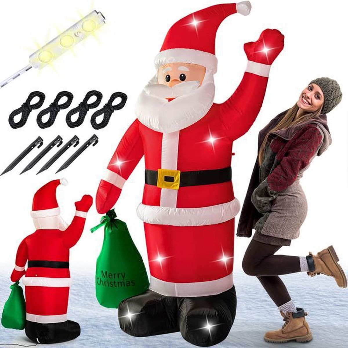 Père Noël LED | Vitrine Magique