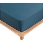 Draps Housse - PROMO LINGE - Percale - 190x140cm - bleu