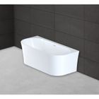 Baignoire semi-îlot - SPALINA - RUBY - 170x80cm - Acrylique premium - Bonde pop-up incluse