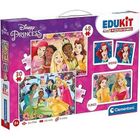 Clementoni - Edukit - Disney Princesses - Coffret apprentissage 4 en 1 - 2 puzzles, 1 mémo, 1 jeu de 6 cubes - Fabriqué en Italie