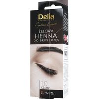 Delia cosmetics - Henné sous forme de gel pour sourcils & cils - 1.0 Noir - 15ml+15ml Brun