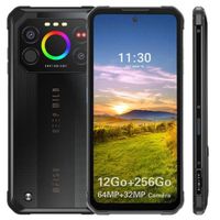 IIIF150 Air1 Ultra+ Smartphone Robuste 6,8" FHD+, 12Go + 256Go 7000mAh 64MP Caméra Helio G99 Téléphone Portable Double SIM 4G, Noir