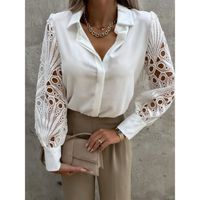 Chemises Femmes Tendance Coton Casual Vente Chaude Confortable Nouvelle Mode Lache - blanc Blanche