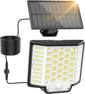 LAMPE DE JARDIN  Lampe Solaire Extérieur [186 LED], 3 Modes Spot Eclairage Exterieur Solaire avec Détecteur de Mouvement IP65 1 Pack Lumiere.[Z559]