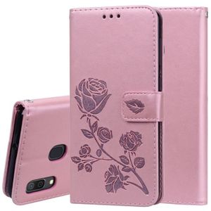 HOUSSE - ÉTUI Rose-Leather Case Pour SAMSUNG A50 Core Case Luxur