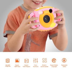 CAMÉSCOPE ENFANT Caméra pour enfants, Rose Cadeau de caméra vidéo numérique AMKOV 1.8 