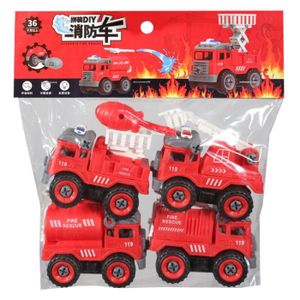 VOITURE - CAMION Camion de pompier - Jouet éducatif pour enfants garçons, jouet de Construction, ingénierie, pelle, voiture, c