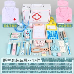 DOCTEUR - VÉTÉRINAIRE Kit médical 3 - Ensemble de jouets Makeshift en bois pour enfants, simulation de 43 injections de bébé et exp