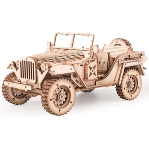 PUZZLE Maquette Puzzle 3D en bois - Jeep de l'armée - 369
